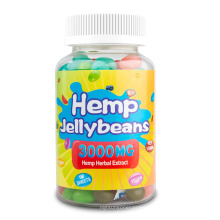 CBD Melatonin and Multi-colored  Hemp  Halal Jelly Bean Candy